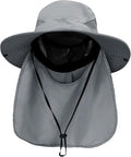 PFFY Sun Bucket Hats for Men Women 3” Wide Brim UPF 50+ Fishing & Beach Hat