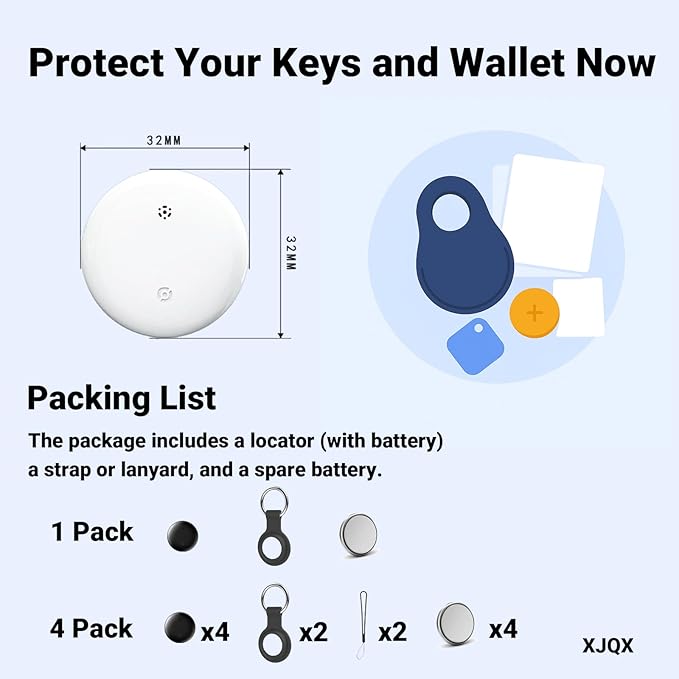 air Tags-4 Pack Android,Android Compatible Air Tracker Tag - Tracker Tags for Android Phones, Supports Google Find My Device, 2025 New Model (4 Pack Multiple Colors)