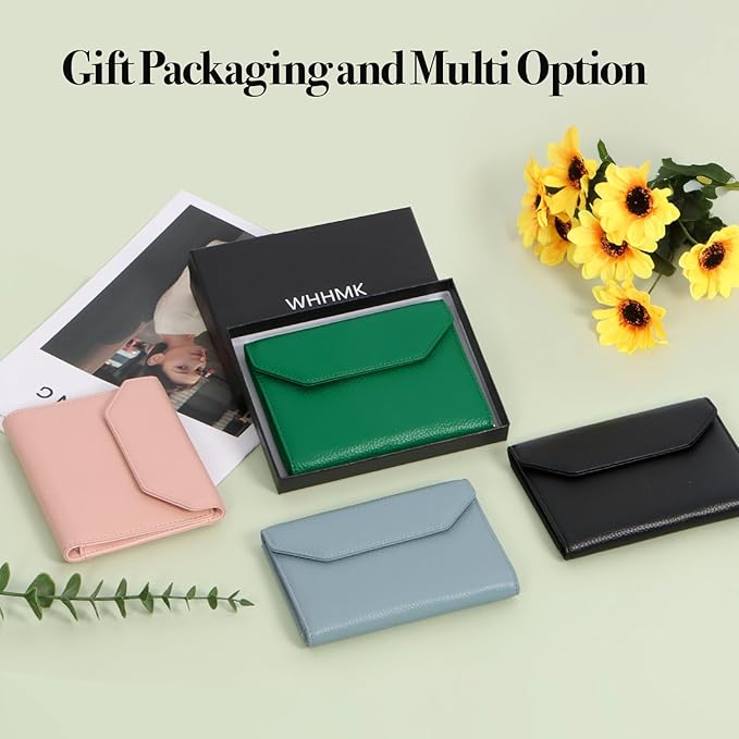 Leather Passport Holder Cover,Passport Book Holder,Rfid Blocking Travel Wallet Protect Your Card Security,Travel Document Organizer for Men Women,Airport Essentials Gift (Green)