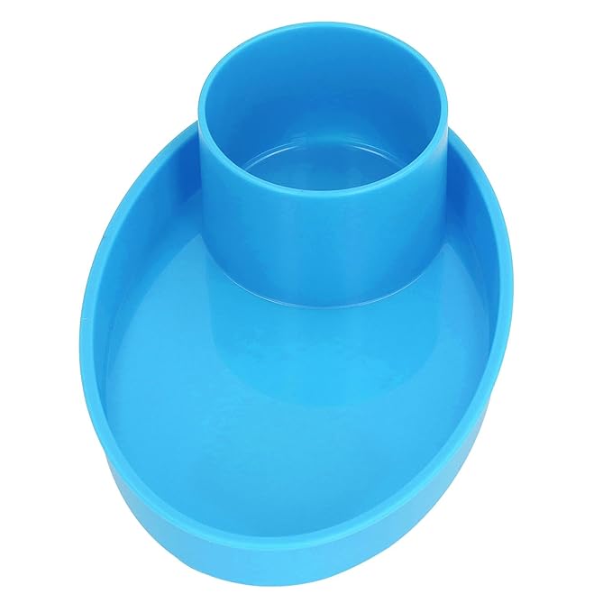 Snack Tray for Kids Car Seat with Secure and Sturdy Design, Versatile Usage, Compact and Portable Design, Easily Attachable, Cup Holder (Blue)