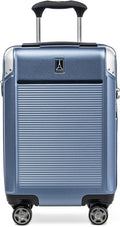 Travelpro Platinum Elite Hardside Expandable Carry on Luggage, 8 Wheel Spinner, TSA Lock, Hard Shell Polycarbonate Suitcase, Dark Sky Blue, Compact Carry On 20-Inch