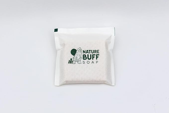 2-Pack Biodegradable Soap Unscented Travel-Sized Camping Soap Bars -All-In-One Backpacking Essentials Outdoor Recreation Soap Bar and Washcloth (Includes Travel Case)