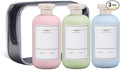 ASEVAT 10 oz Plastic Leak Proof Travel Bottles for Toiletries, Plastic Travel Size Containers, Shampoo and Conditioner Bottles Refillable Squeeze Bottle for Lotion, Body Wash (3Pcs)