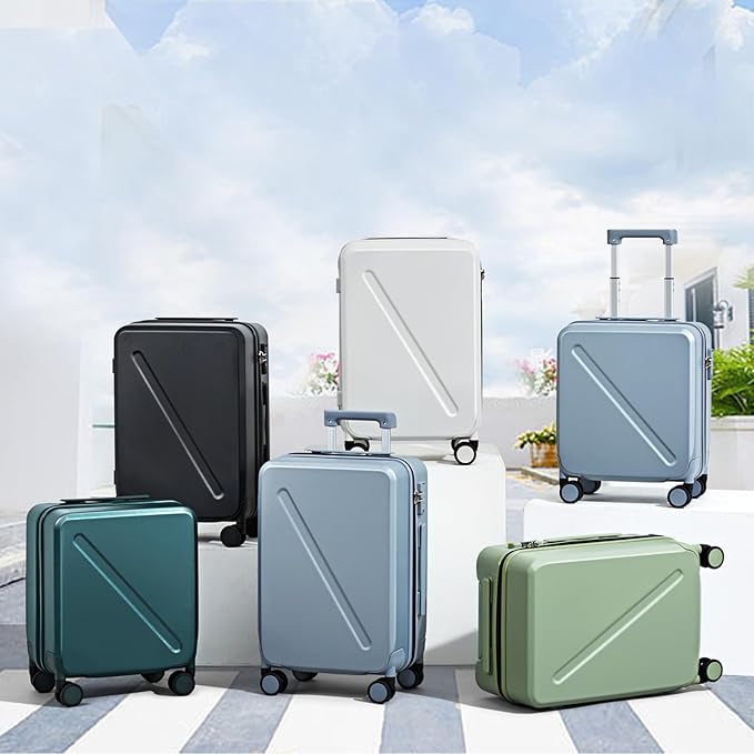 MILADA 2 Piece Luggage Sets, Suitcases With Wheels Hardshell TSA Approved Travel Luggage, 20 Inch Carry On Suitcase Large Luggage 28 Inch For Long Trip And Business, Grey