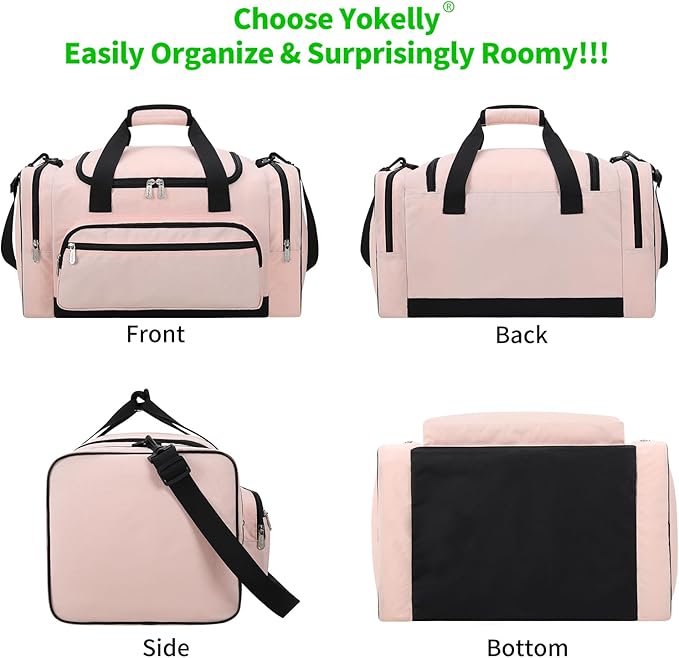 Sports Duffel Bag 20 inch for Travel Gym - Pink