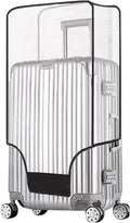 Clear Suitcase Cover - 20 24 26 28 30 Inch Waterproof PVC Suitcase Cover - Transparent Travel Suitcase Wrap - Protective Cover Case for Wheeled Luggage (20-Inch)