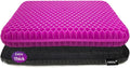 Gel Seat Cushion, Office Seat Cushion Chair Pads for Office Home Car Wheelchair Long Trips - Extra Thick Gel Cushion for Pressure Sores, Tailbone, Back, Sciatica Pain Relief (Extra Thick, Violet)