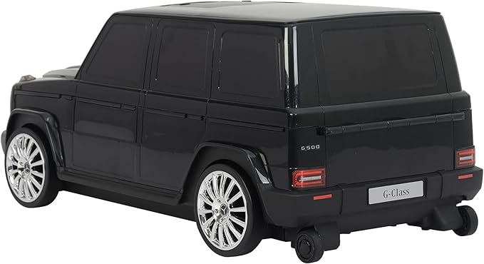 Best Ride On Cars Mercedes G-Class Suitcase Ride On Push Car, Carry-On Luggage for Travel, Realistic Car Look, Inbuilt Storage Space, Compact Size, For Kids Aged 2-6 Years, Large, Black