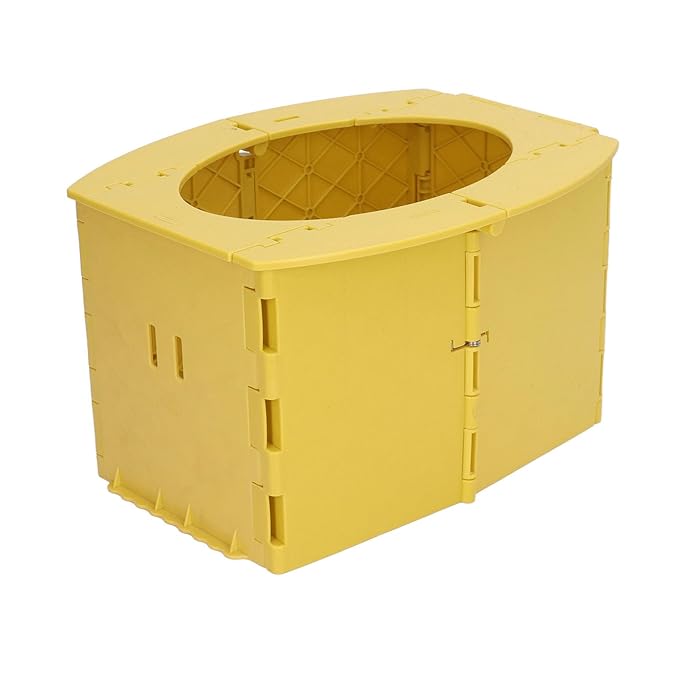 Portable Lightweight Foldable Toddler Potty Baby Toilet Camping Travel (Yellow)