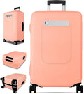 Slohif Luggage Cover for Suitcase Tsa Approved Protector - Luggage Sleeve Suit Case Cover Travel Stretch Large Baggage Case Protective Washable Fit 30-32 Inch Rose