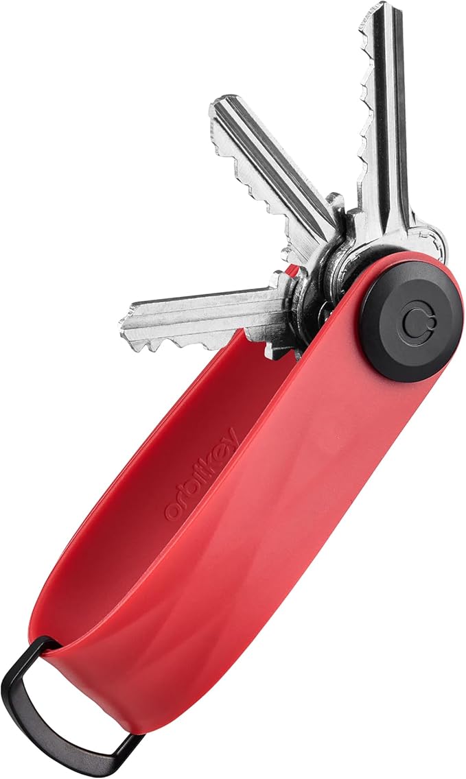 Orbitkey New Active Key Organizer Lite w/updated D-Ring | Weather Resistant, Stainless Steel Locking Mechanism