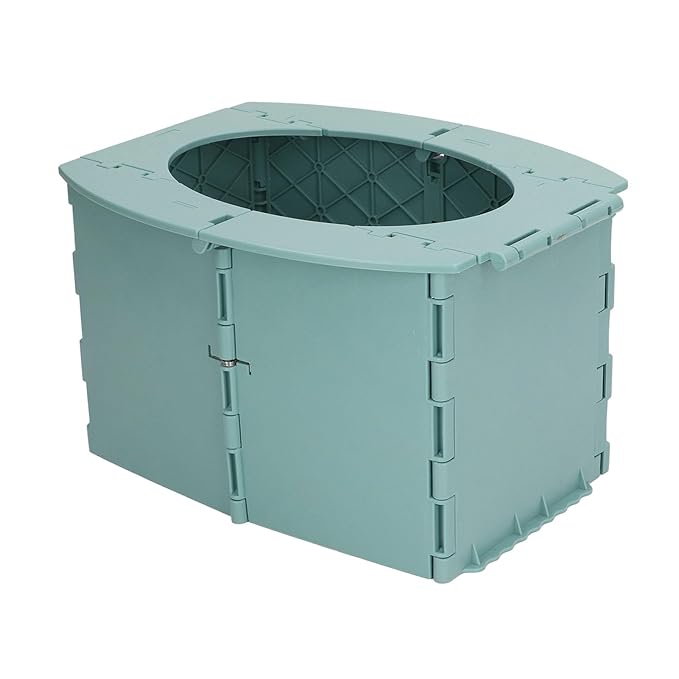 Portable Lightweight Foldable Toddler Potty Baby Toilet Camping Travel (Green)