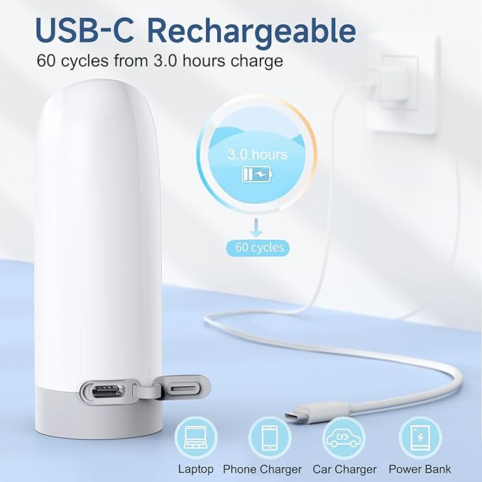 Portable Bidet|High Pressure Travel Bidets Electric Portable Bidet for Women Men Hygiene Cleaning | Soothing Postpartum Care | Hemorrhoid Perineal Care| Travel Bidets Portable