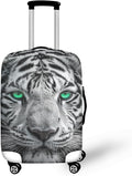 Tiger Animal 3D Printed Travel Luggage Suitcase Cover 22-25 Inch Cover Spandex Suit Case Protector for Carry On Luggage