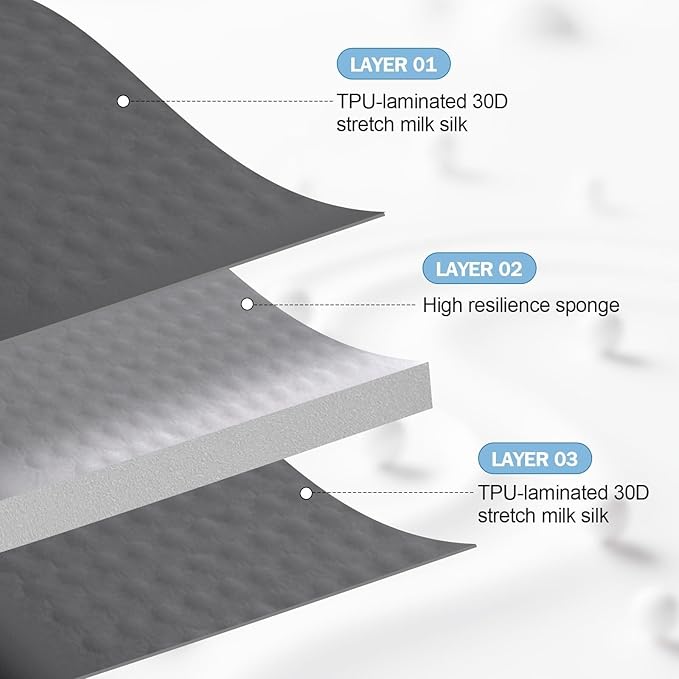 Self-Inflating Airplane Seat Cushion for Long Flights – Portable Travel Cushion Airplane Seat - Memory Foam Travel Seat Cushion Providing Pressure Relief and Premium Comfort (Extra Large Grey)