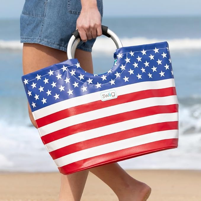 Swig Life Loopi Tote Bag, Large, Lightweight, Waterproof Beach and Utility Bag