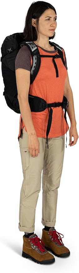 Osprey Hikelite 28L Unisex Hiking Backpack, Black, M/L