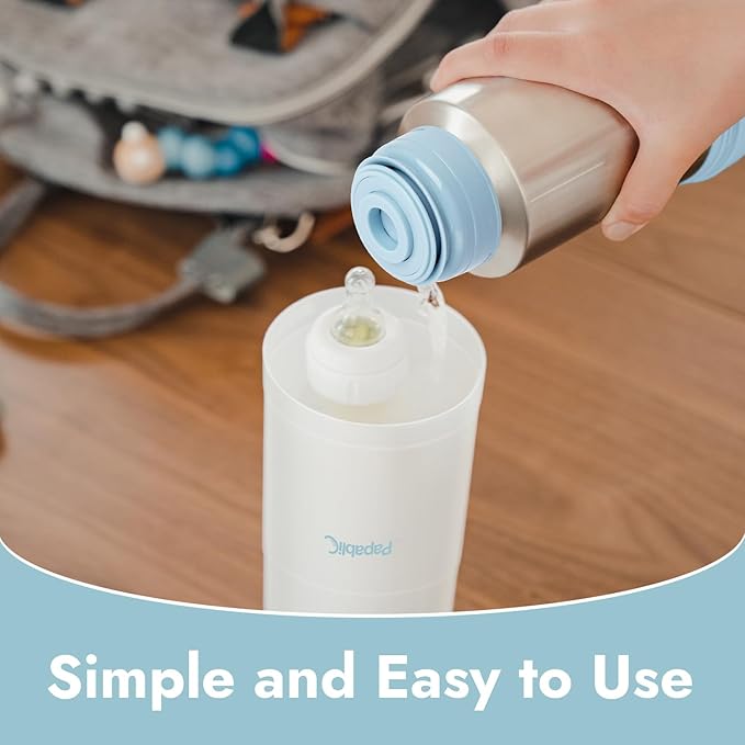Papablic Portable Travel Baby Bottle Warmer Plus with Large Capacity, 18 oz