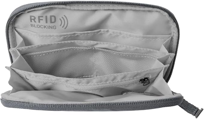 Eagle Creek Stash RFID Passport Wallet – Slim Travel Organizer with RFID Blocking – Secure Storage for Passport, Cards & Cash – Lightweight & Water-Resistant – Unisex – Black