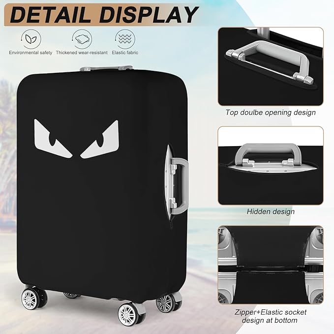 Luggage Covers For Suitcase Tsa Approved, Washable Suitcase Cover Elastic Luggage Protector Scratch Resistant Suitcase Cover For 30-32 Inch Wheeled Luggage(Eye-30 inch)