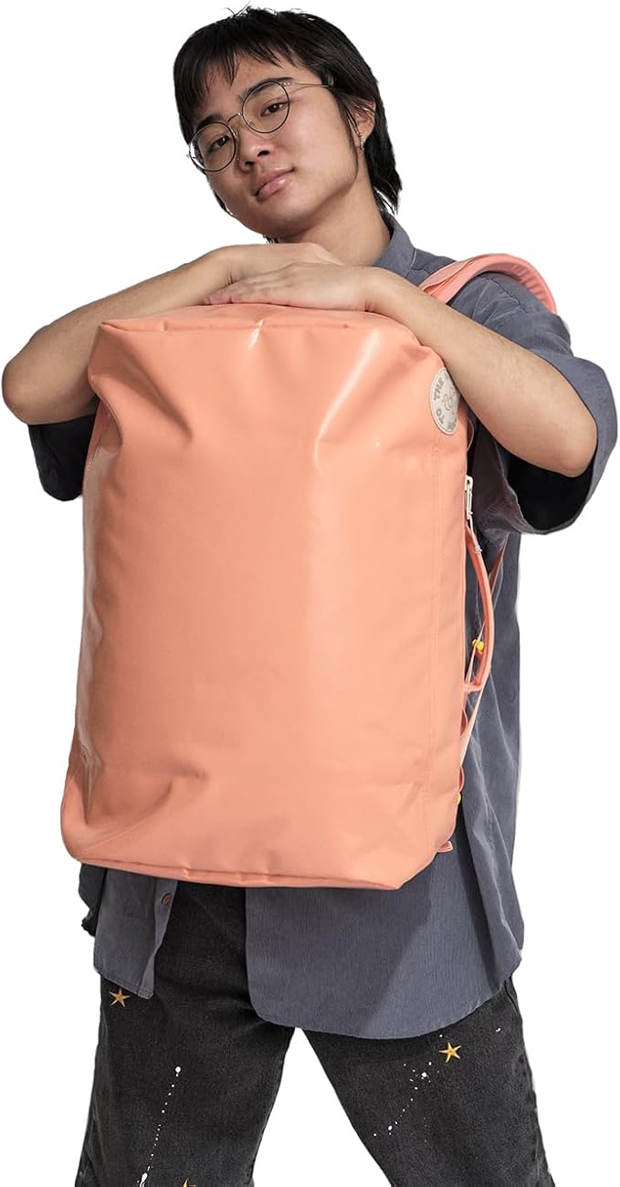 Baboon to the Moon Go-Bag Medium 40L – Detachable Straps, Small Duffle Bag for Travel, Gym Bag for Women, Mens Travel Bag, Duffel Bags for Traveling, Travel Duffel Bags for Women (Sunset Coral)