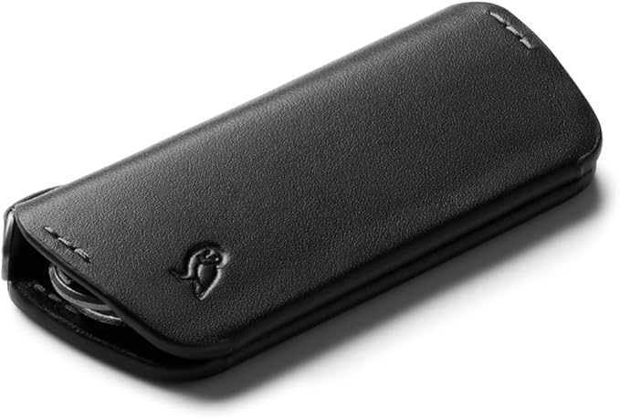 Bellroy Key Cover Plus – Third Edition (Leather Key Holder, Holds 4 – 8 Keys) - Black