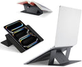 MOFT Invisible Laptop Stand for Desk, Stick-Free Tablet and Computer Stand with Dual-Angle, Foldable&Portable Laptop Riser Holder, Fits 7-11" Tablets&11-14" Laptops, Jet Black (Non-Adhesive Version)