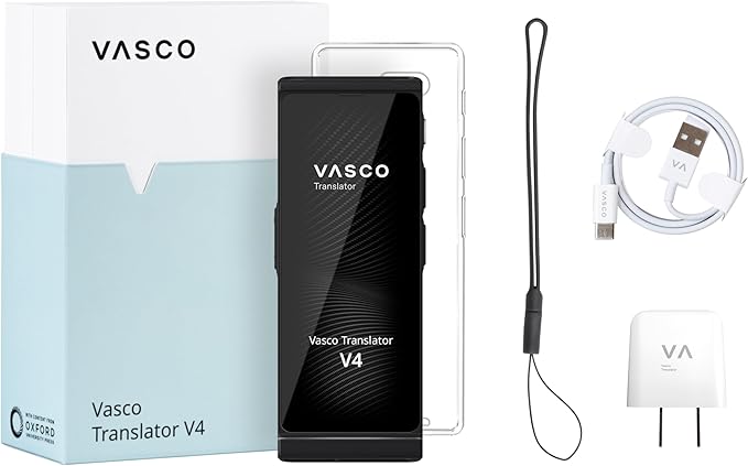 Vasco V4 Language Translator Device | 112 Languages | Free Lifetime Internet in Almost 200 Countries | Ruby Red