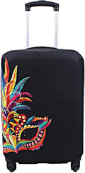 Explore Land Travel Luggage Cover Suitcase Protector Fits 18-22 Inch Case (Carnival, S)