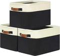 GhvyenntteS Large Fabric Storage Bins for Shelves with Metal Frame Opening & Hard Bottom Board, Collapsible Storage Baskets for Shelves 3 Pack, 15x11 Inch Baskets for Organizing Clothes Toys (Black)