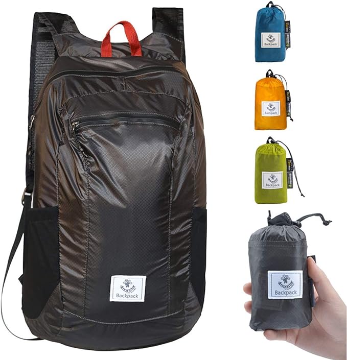 4Monster Hiking Daypack,Water Resistant Lightweight Packable Backpack for Travel Camping Outdoor