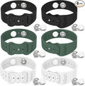 Hion Motion Sickness Bracelets Sea Sickness Wristbands for Motion Sickness/Morning Sickness/Pregnancy Nausea Anti Nausea Bands Acupressure Wristband Motion Sickness Bands(3Pairs-Black+White+Green)