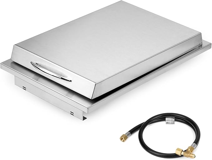 Stanbroil Built-in Stainless Steel Side Burner for Outdoor Kitchen - Liquid Propane Only