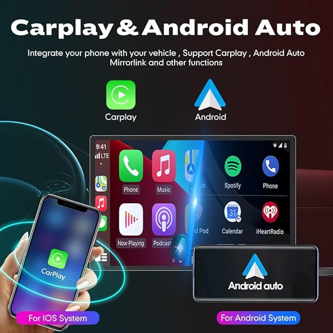 Kunfine CarPlay Android Auto Navigation Stereo GPS Radio Reverse Camera Display 13.1" QLED Touchscreen Headunit Tablet Pad Media Player for Subaru Forester 2007-2013, if Applicable Octa Core 2G+32G