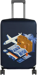 HYPER VENTURE Washable Luggage Cover - Fashion Suitcase Protector Fits 31-32 Inch Luggage (Journey, XL)