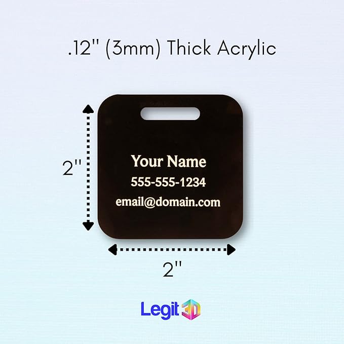 Custom Luggage Tags (3 or 6 Pack) - Personalized Unique Suitcase & Backpack Travel, Durable, Waterproof & Heavy Duty (Lime)