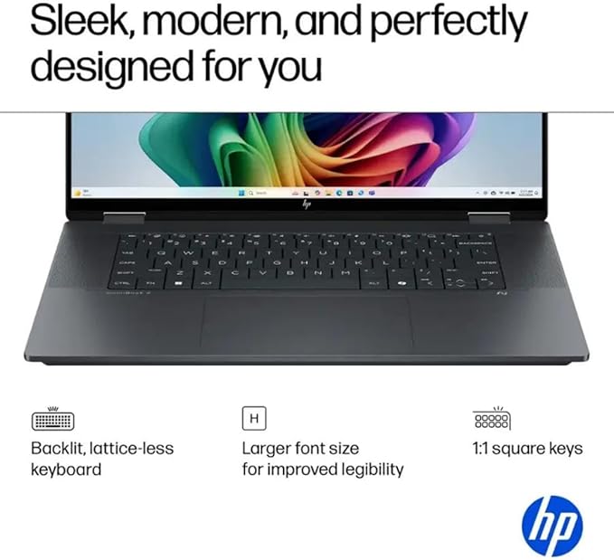 HP OmniBook X Flip 16 2-in-1 Laptop: 16" FHD+ Touchscreen, Intel Core Ultra 7 (NPU 47 Tops), 16GB RAM, 2TB SSD, Intel Arc 140V GPU, Copilot+ PC, Eclipse Gray, W/Pen Accessories, Windows 11