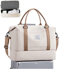 Travel Duffel Bag, Sports Tote Gym Bag, Shoulder Weekender Overnight Bag for Women