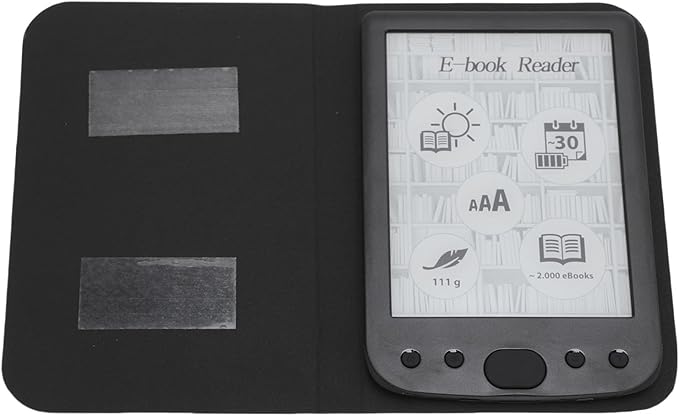 Yoidesu 6 Inch E Reader Digital Reader Electronic Book Reader with 800x600 High Resolution Screen Multifunctional Navigation Buttons for PDF EPUB TXT DOC FB2 MOBI (16GB)