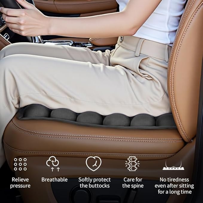 Sondor Travel Cushion Inflatable Seat Cushionair Cushion Inflatable Chair Air Seat Car Portable Breathable Comfort,Pain Pressure Relief Camping Ideal for Daily Use Prolonged Sitting (Black)