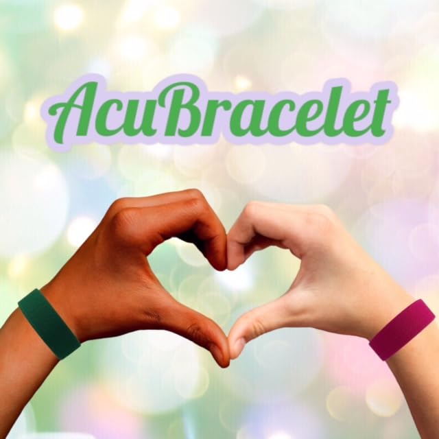 AcuBalance Motion Sickness Bracelets – Comfortable Waterproof Acupressure Band for Natural Nausea Relief, Ideal for Travel (Pair), Pink (XLarge 9)