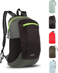 GOX Foldable 20l Backpack For Travel Lightweight Hiking Packable Daypack for Men Travel Camping Outdoor Bag Women (Black)
