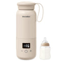 Portable Bottle Warmer for Travel, Baby Bottle Warmer with Adjustable Temp & Keep Warm for Formula, Breastmilk, Super Fast Charging & Rechargeable Milk Warmer, Cordless Water Warmer