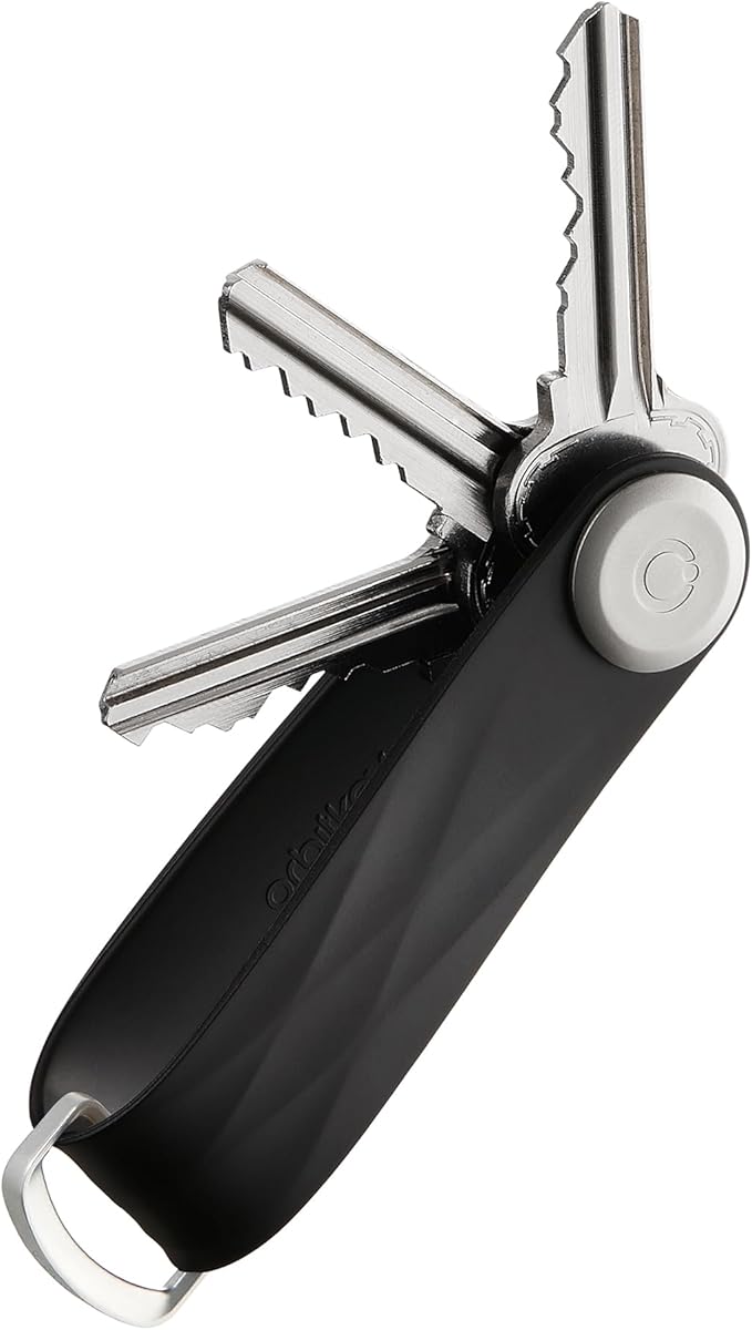 Orbitkey New Active Key Organizer Lite w/updated D-Ring | Weather Resistant, Stainless Steel Locking Mechanism