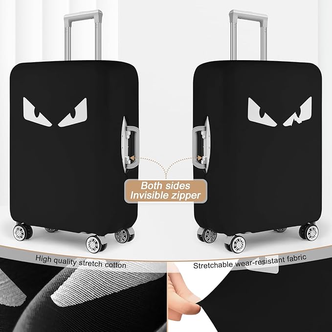 Luggage Covers For Suitcase Tsa Approved, Washable Suitcase Cover Elastic Luggage Protector Scratch Resistant Suitcase Cover For 23-25 Inch Wheeled Luggage(Eye-24 inch)