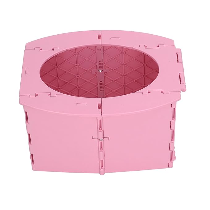Portable Lightweight Foldable Toddler Potty Baby Toilet Camping Travel (Pink)