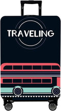WUJIAONIAO Travel Luggage Cover Baggage Suitcase Cover Protector Skins 18-32 Inch (TRAVELING, M (for 22-24 inch luggage))