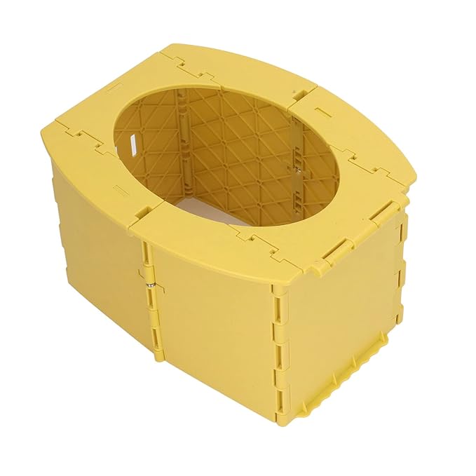 Portable Lightweight Foldable Toddler Potty Baby Toilet Camping Travel (Yellow)