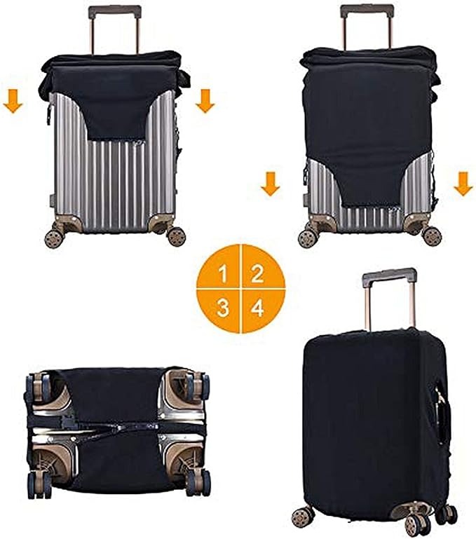 Trip Colored Graffiti Travel-Life Style Luggage Cover Washable Suitcase Protector, Luggage Tag Travel Birthday Gifts For Men Women(S 18-21 Inch Luggage)