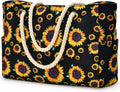 Becokan Beach Bag Large Beach Tote Bag for Women Waterproof Sandproof Swim Pool Bag With Zipper
